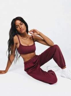 Princess Polly Arabella Set Burgundy