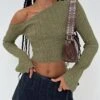 Princess Polly Santorini Knit Top Khaki -Eva Style Shop 0 modelinfo Kristen us2 4c2fb1e9 1ddd 48e6 97e8 7d18f858c37e