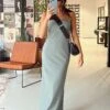 Princess Polly Lania Midi Dress Grey -Eva Style Shop 0 modelinfo casey us2 ed9383c7 ba14 459b 9501 aaadbf6beb20