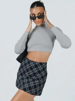 Princess Polly Fike Mini Skirt Black