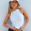 Princess Polly Yarran High Knit Cami White -Eva Style Shop 0 modelinfo saskia us2 8d84446c 4f8b 47cf 8060 a0ddc5cb43d7
