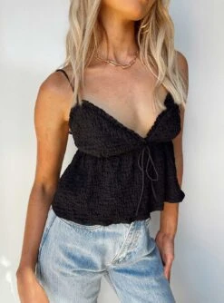 Princess Polly Kellan Top Black