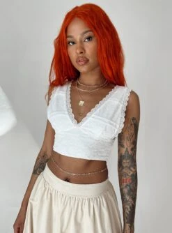 Princess Polly Alford Top White