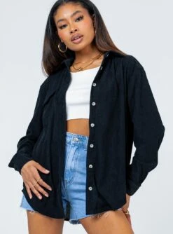 Princess Polly Rylan Shirt Black