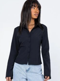 Princess Polly Anni Shirt Black