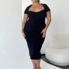 Ellisen Midi Dress Black Curve -Eva Style Shop 1 modelinfo Javi us14 66f386ed 5f54 4792 b6f9 e040a62843ef