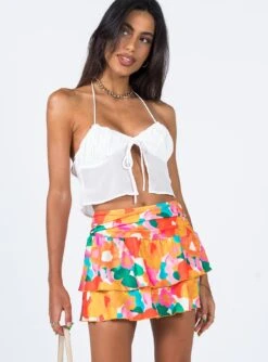 Princess Polly Viviene Tie Sarong Mini Skirt Floral -Eva Style Shop 1 modelinfo Jess US2 28419d50 6ee7 4231 a715 0f057296fccf