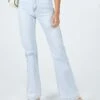 Princess Polly Mostar Bootleg Light Wash Denim Jeans