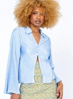 Princess Polly Reyes Shirt Blue