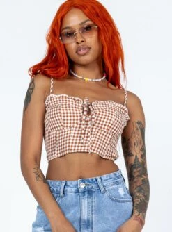 Princess Polly Braylon Top Brown