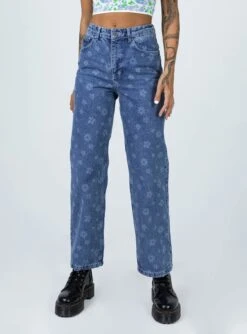 The Ragged Priest Daisy Denim Jeans -Eva Style Shop 1 modelinfo emma leigh us4 2