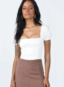 Princess Polly Taber Top Ivory