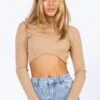 Princess Polly Cyrus Long Sleeve Top Beige