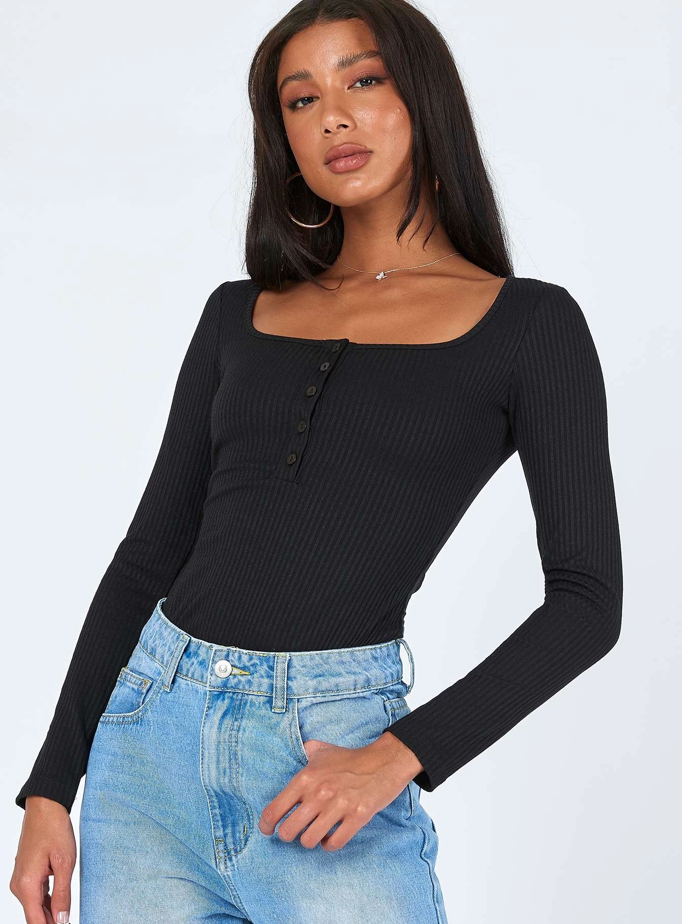 Princess Polly Edith Bodysuit Black 3 Princess Polly Edith Bodysuit Black