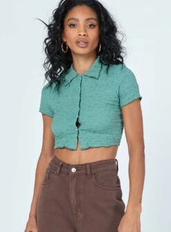 Princess Polly Imani Top Green