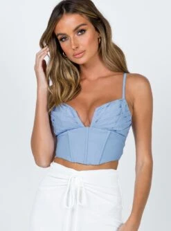 Princess Polly Jorja Top Blue -Eva Style Shop 1 0acc69b7 e3dd 4452 bce4 46c9da64c8b1