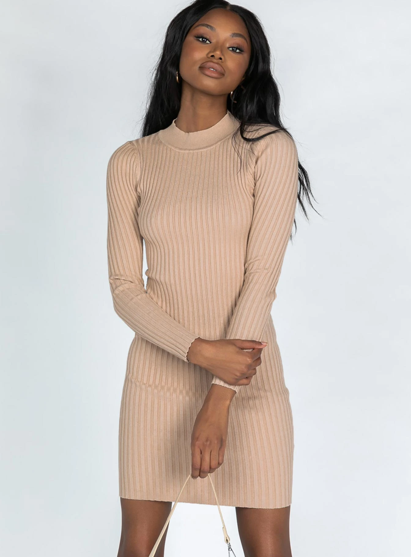 Princess Polly Palila Midi Dress Camel 4 Princess Polly Palila Midi Dress Camel - Image 2
