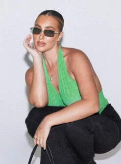 Flower Power Top Green -Eva Style Shop 1 440b22a7 a05f 4dca 9d46 b9eaaa812557