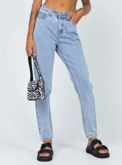 Princess Polly Connor Skinny Jean Denim Light Wash