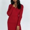 Princess Polly Morrisen Knit Midi Dress Burgundy -Eva Style Shop 1 59f294a2 f123 470c 9a59 7cd65dadf4f9