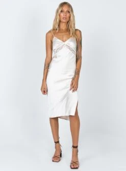 Princess Polly Amelia Midi Dress Champagne