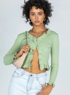 Princess Polly Khloe Top Green