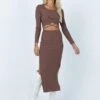 Princess Polly Elisha Long Sleeve Midi Dress Chocolate -Eva Style Shop 1 c27849d9 5a98 416a 83ca 9fad096cbae0