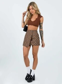 Motel Guanna Top Brown -Eva Style Shop 2 modelinfo Cathlin us2 b8670a3c beea 4889 8551 af99aa79f849