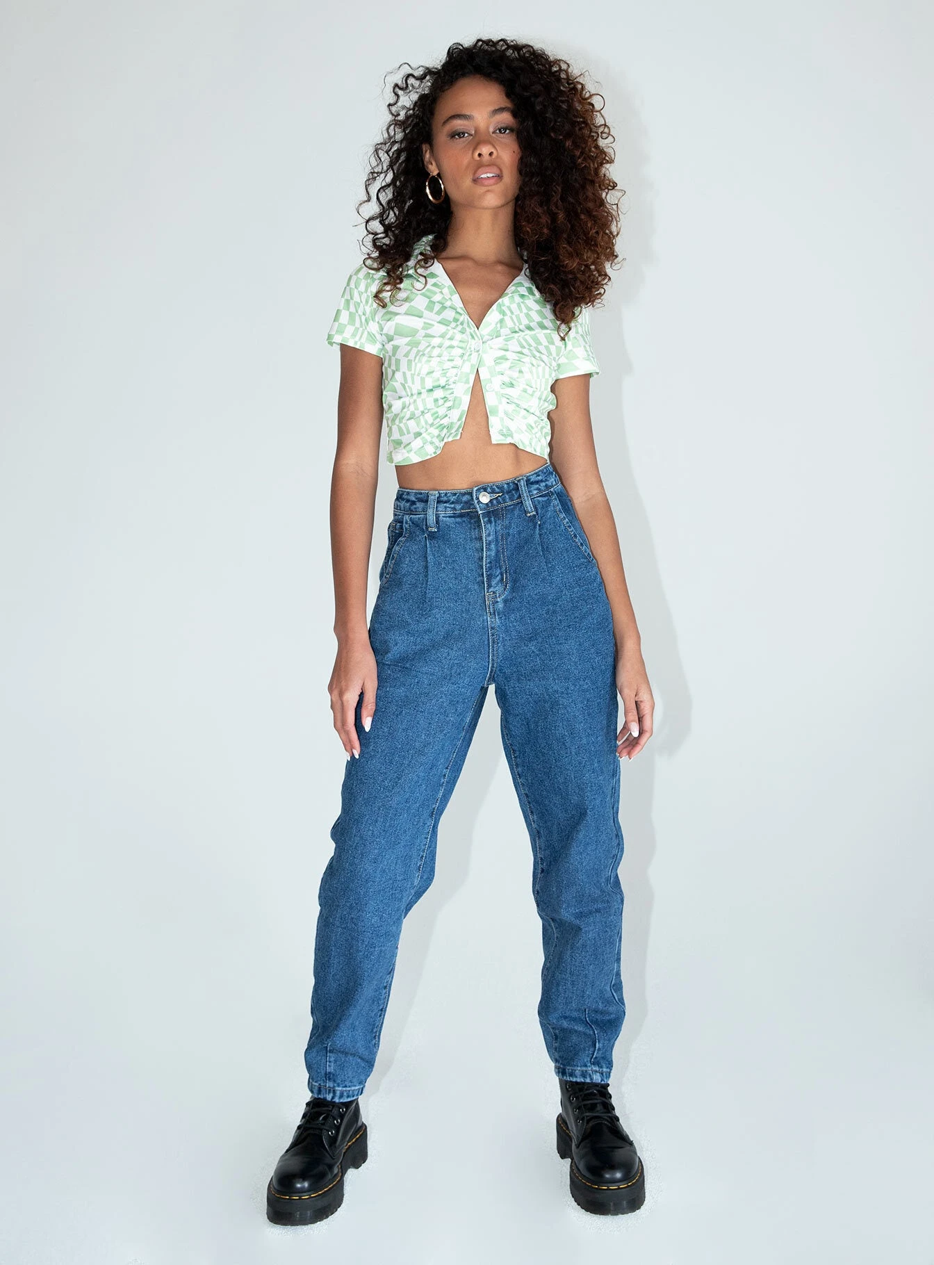 Princess Polly Clinton Balloon Leg Denim Jeans 6 Princess Polly Clinton Balloon Leg Denim Jeans - Image 4