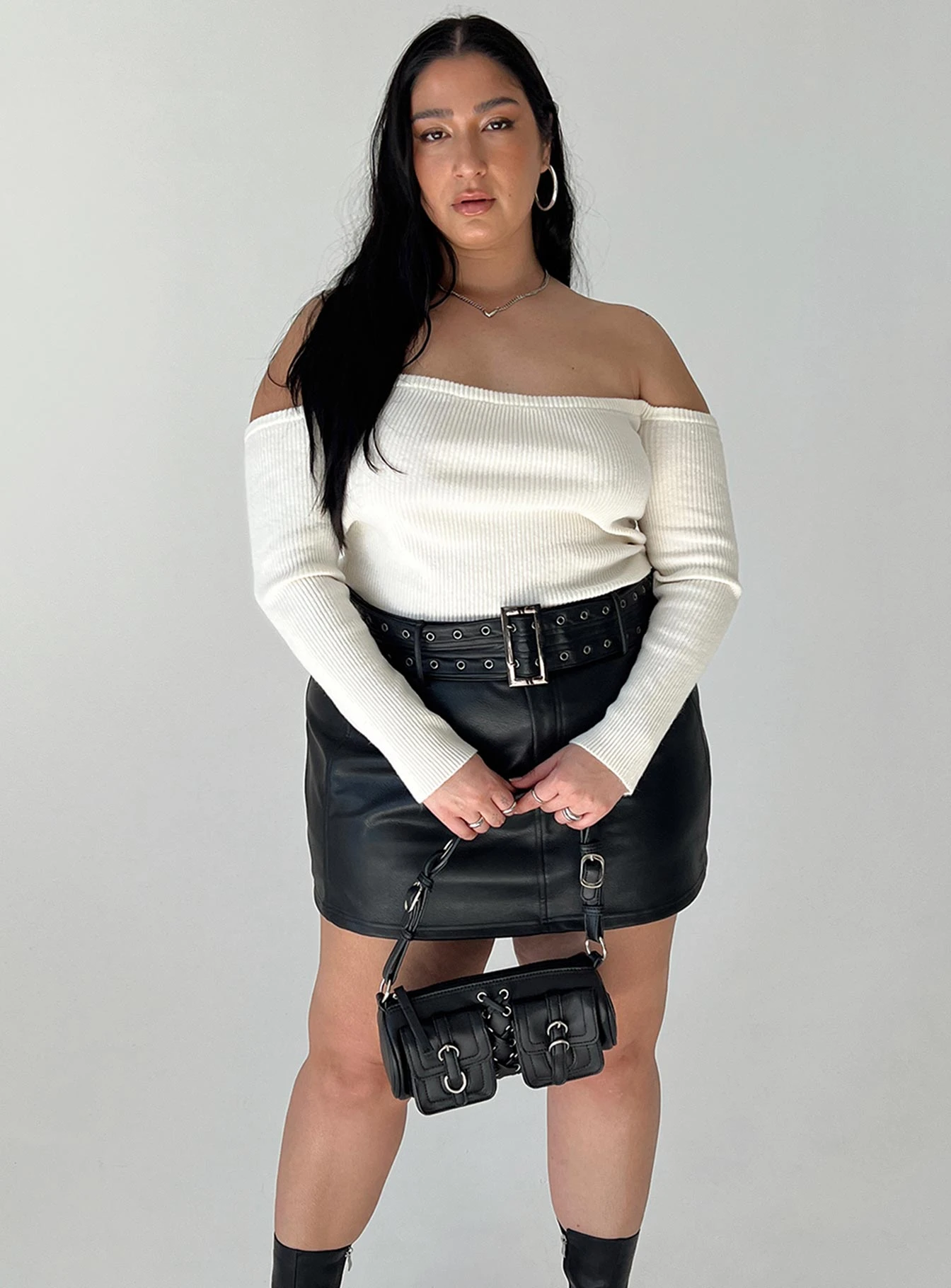 Katandra Off Shoulder Top Ivory Curve 4 Katandra Off Shoulder Top Ivory Curve - Image 2