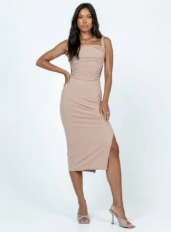 Princess Polly Lainey Midi Dress Beige 10 Princess Polly Lainey Midi Dress Beige -Eva Style Shop 2 modelinfo Vivien us4 9157fb02 391e 4502 aa03 c6b1e3654ec3