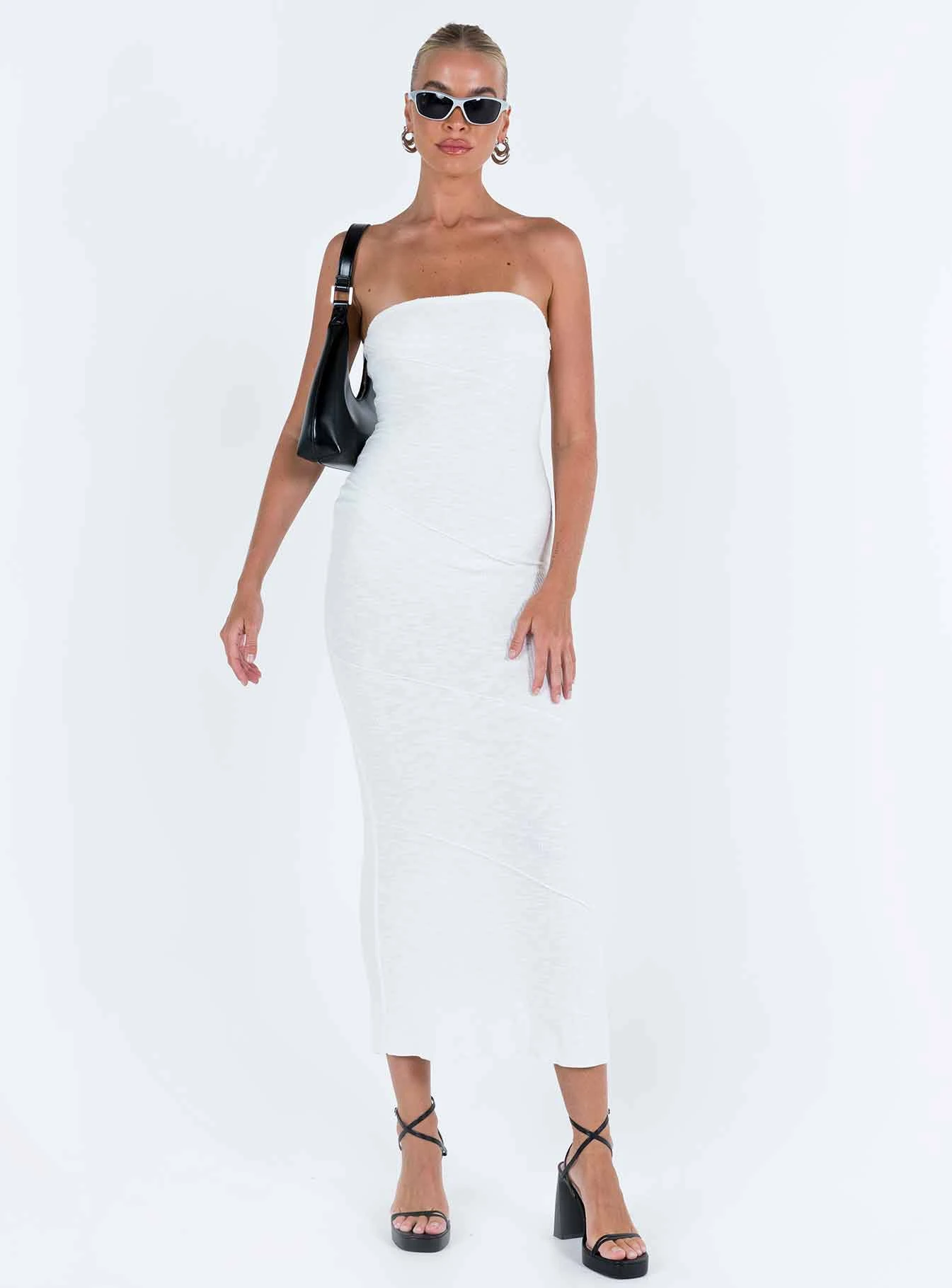 Oscar Midi Dress White Tall 5 Oscar Midi Dress White Tall - Image 3