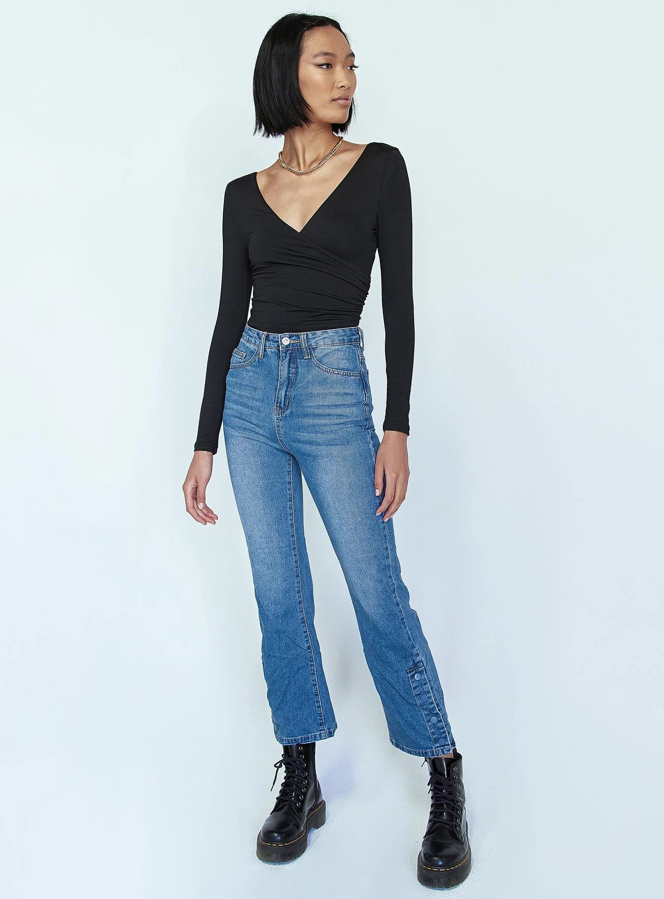 Princess Polly Arizona Flare Denim Jeans 4 Princess Polly Arizona Flare Denim Jeans - Image 2