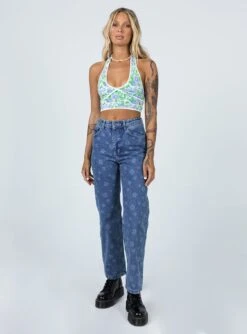 The Ragged Priest Daisy Denim Jeans -Eva Style Shop 2 modelinfo emma leigh us4a