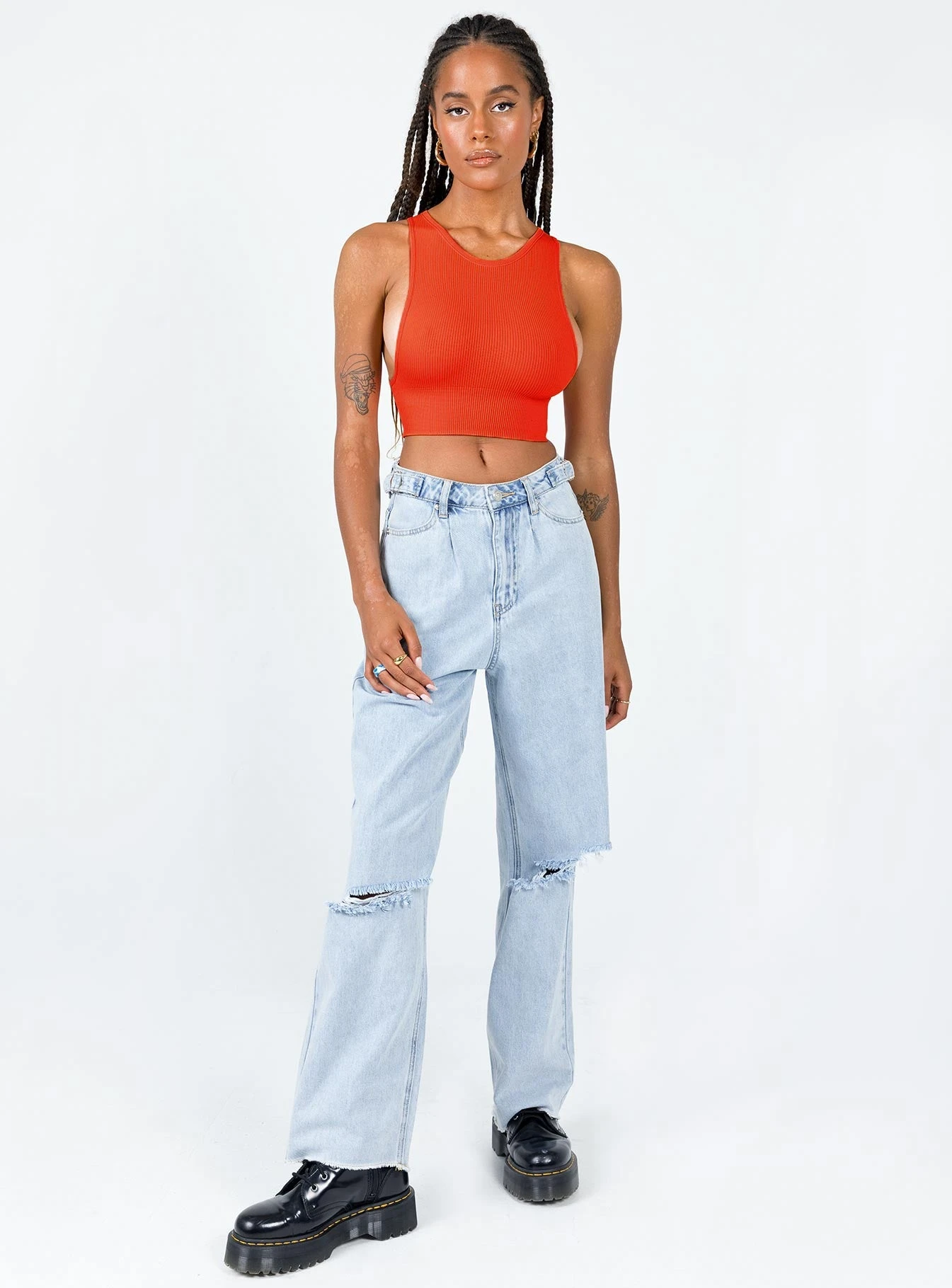 Princess Polly Grace Tank Top Red 4 Princess Polly Grace Tank Top Red - Image 2