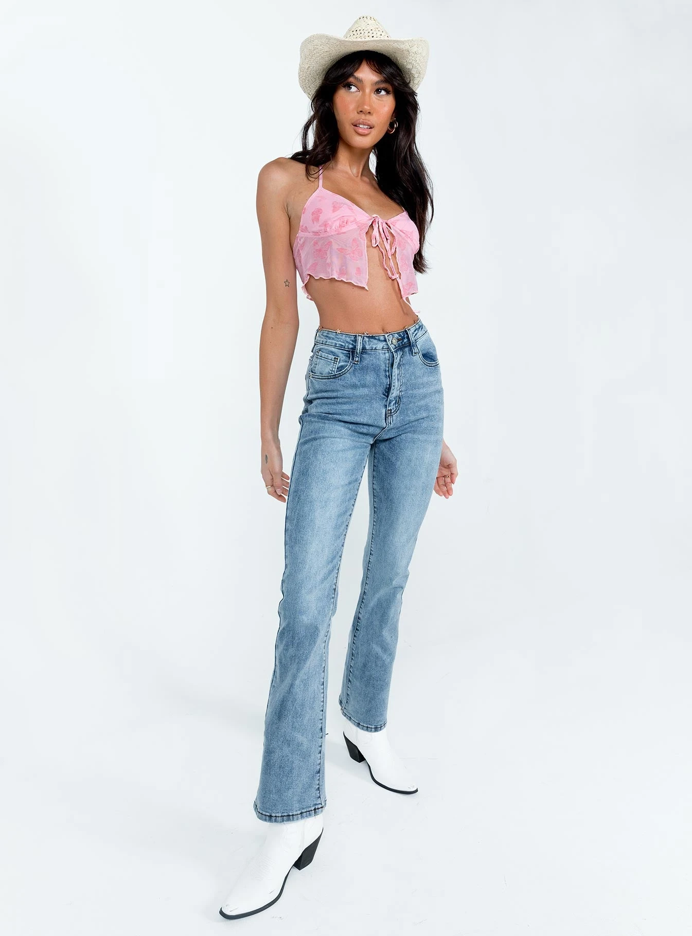 Princess Polly Trudi Denim Jeans 5 Princess Polly Trudi Denim Jeans - Image 3
