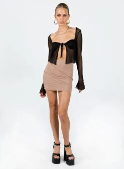 Oscar Mesh Mini Skirt Beige 10 Oscar Mesh Mini Skirt Beige -Eva Style Shop 2 modelinfo kiana us2 993ae786 e462 4e2c b517 d96de97c964f