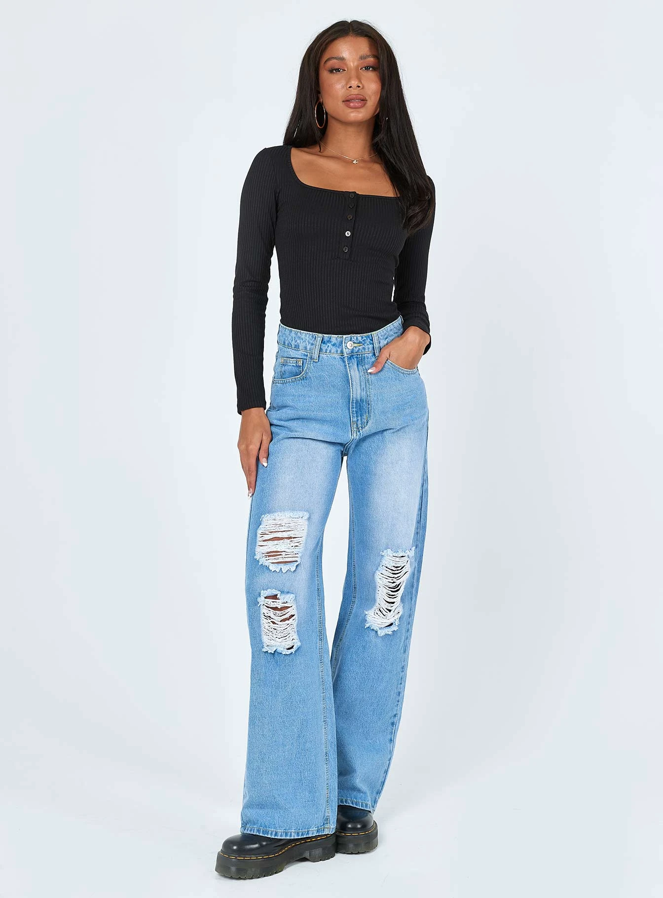 Princess Polly Edith Bodysuit Black 4 Princess Polly Edith Bodysuit Black - Image 2