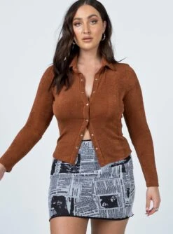 Princess Polly Read The Lines Mini Skirt White -Eva Style Shop 2O0A0317