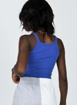 Princess Polly Yosemite Tank Top Blue -Eva Style Shop 2O0A9610