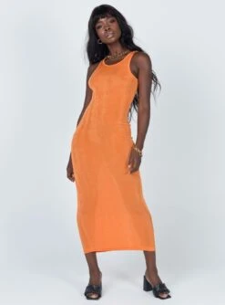 Everlast Midi Dress Orange -Eva Style Shop 2 41c65584 8d76 4066 8dcc 8d62dbfc2180