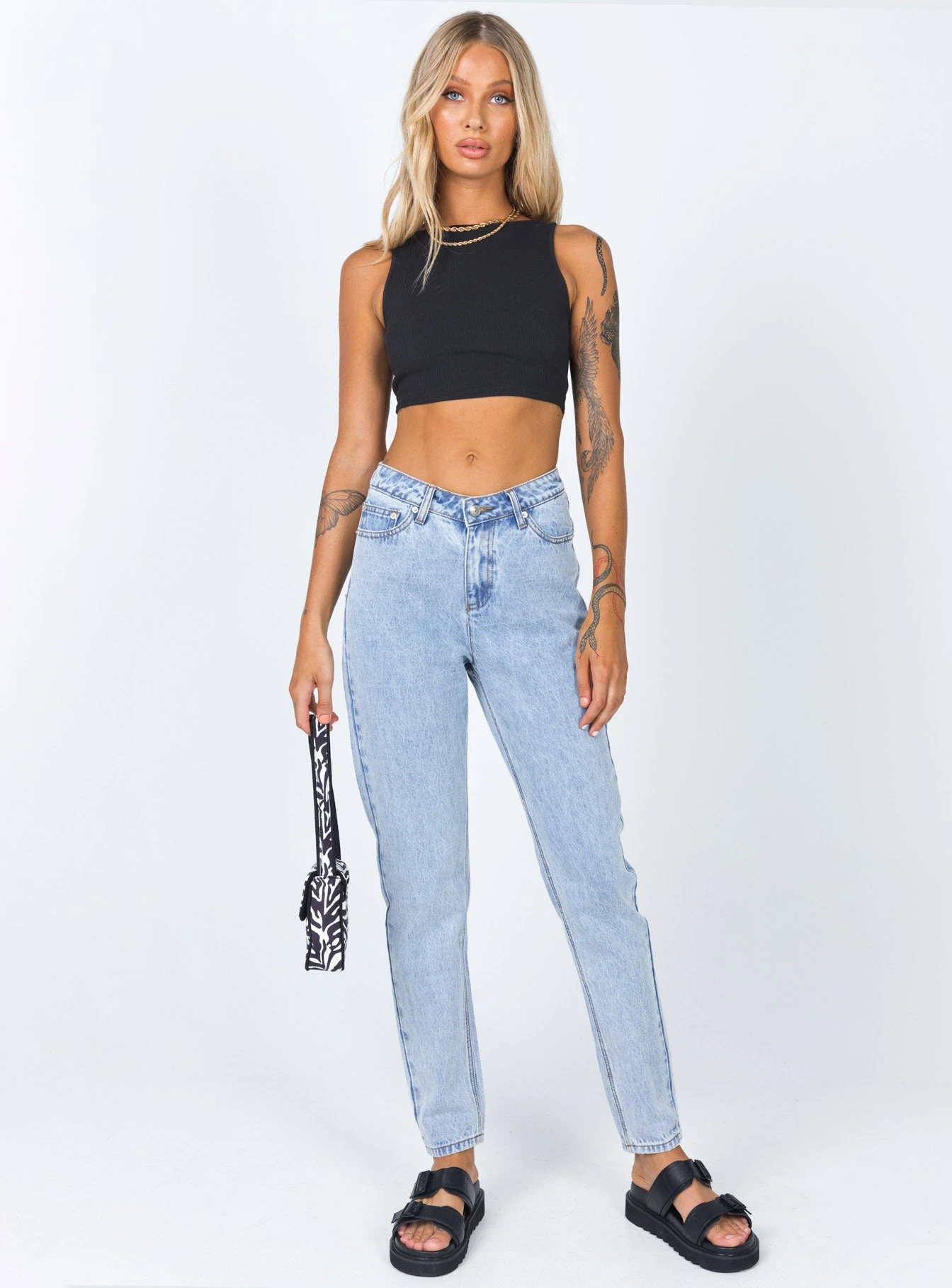 Princess Polly Connor Skinny Jean Denim Light Wash 4 Princess Polly Connor Skinny Jean Denim Light Wash - Image 2