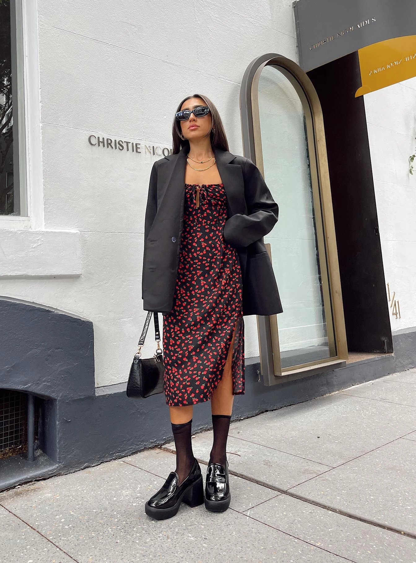 Princess Polly Noda Midi Dress Black/Red 13 Princess Polly Noda Midi Dress Black/Red - Image 11