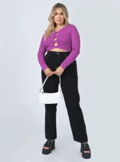 Princess Polly Camberley Long Sleeve Top Purple -Eva Style Shop 2 f2151347 9bec 4b67 b2a5 eb497fc291d2