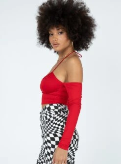 Princess Polly St Eden Top Red -Eva Style Shop 3 modelinfo Jamea us4 b3aff285 9b1c 4c4a 8d65 5cc772b8ab62