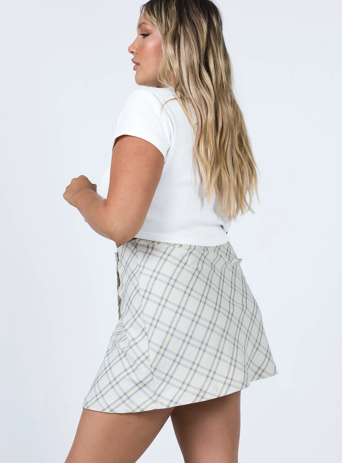 Princess Polly Ailisha Mini Skirt Yellow 5 Princess Polly Ailisha Mini Skirt Yellow - Image 3