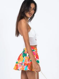 Princess Polly Viviene Tie Sarong Mini Skirt Floral -Eva Style Shop 3 modelinfo Jess US2 77a76af9 3e19 4116 9c99 5fb82f191765