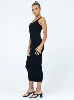 Princess Polly Gracie Knit Midi Dress Black -Eva Style Shop 3 modelinfo alexis us2 fb406151 3e66 4462 981e cf873e3a4255