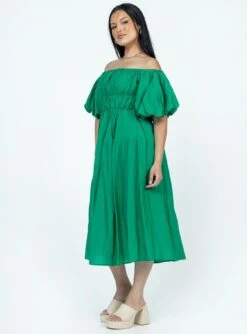 Princess Polly Neri Midi Dress Green -Eva Style Shop 3 modelinfo alicia us8 2325d7cf a4ab 41a1 a80f 0e4576509ab0