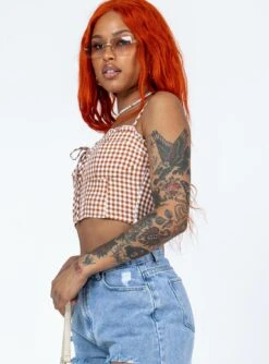 Princess Polly Braylon Top Brown -Eva Style Shop 3 modelinfo chlo us4 a40da48d 1074 404f b3f7 edd19ccfdae6